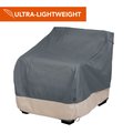 Modern Leisure Renaissance Patio Lounge Chair Cover, 35 in. L x 38 in. W x 31 in. H, Gray 3022